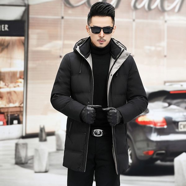 down jacket leisure winter young and middle-aged outdoor stormsuit solid color men's coat q1209, Black
down jacket leisure winter young and middle-aged outdoor stormsuit solid color men's coat q1209, Black