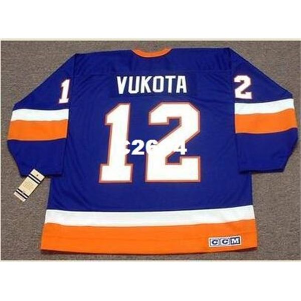 men #12 mick vukota new york islanders 1993 ccm vintage retro home hockey jersey or custom any name or number retro jersey, Black
men #12 mick vukota new york islanders 1993 ccm vintage retro home hockey jersey or custom any name or number retro jersey, Black