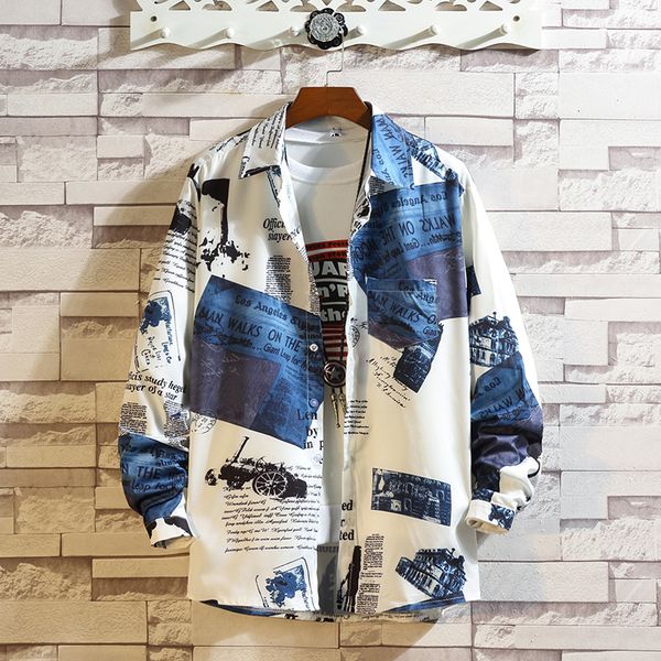 2021 new hawaii print korea style long sleeves casual men shirt for summer clothes hip hop punk streetwear i4ke, White;black
2021 new hawaii print korea style long sleeves casual men shirt for summer clothes hip hop punk streetwear i4ke, White;black