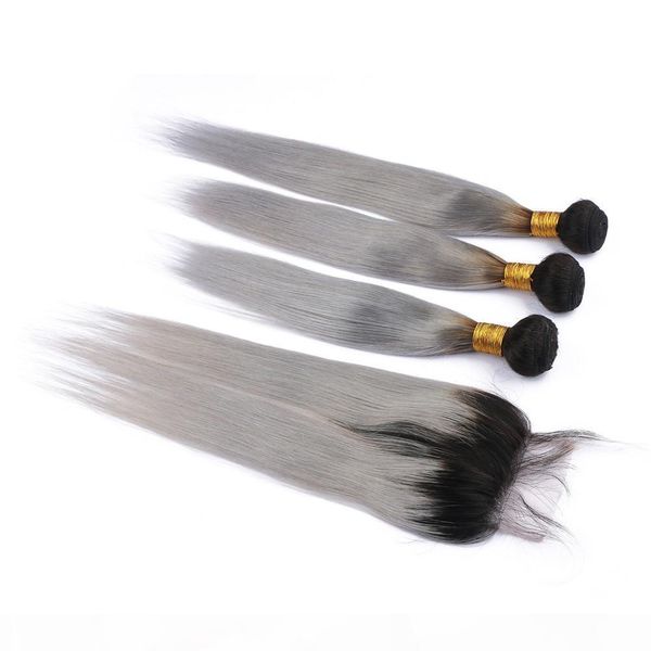 #1b gray ombre peruvian virgin hair wefts with 4x4 lace closure straight ombre silver grey human hair weaves 3 bundles deals tangle free, Black;brown
#1b gray ombre peruvian virgin hair wefts with 4x4 lace closure straight ombre silver grey human hair weaves 3 bundles deals tangle free, Black;brown