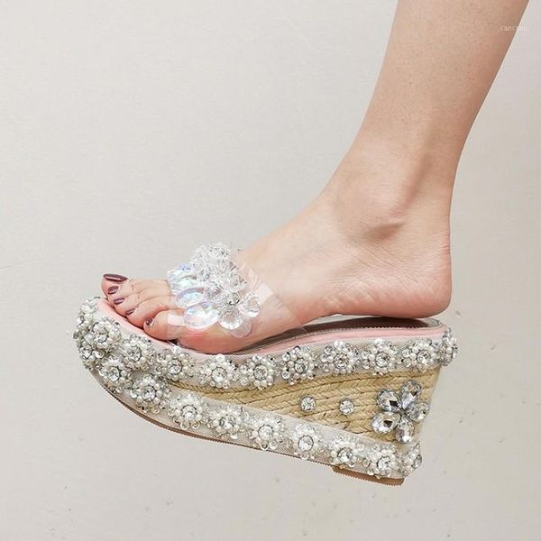 womens rhinestones crystal beads peep toe sandals wedge high heel slingback sweet lolita ankle buckle slipper 2styles shoes c6131, Black
womens rhinestones crystal beads peep toe sandals wedge high heel slingback sweet lolita ankle buckle slipper 2styles shoes c6131, Black
