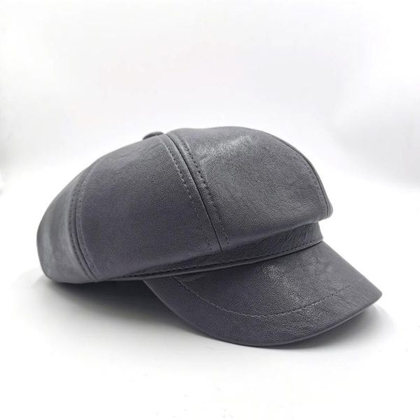 berets 2021 women pu peaked beret cap girls retro solid color octagonal winter autumn painter hats classy faux leather, Blue;gray
berets 2021 women pu peaked beret cap girls retro solid color octagonal winter autumn painter hats classy faux leather, Blue;gray