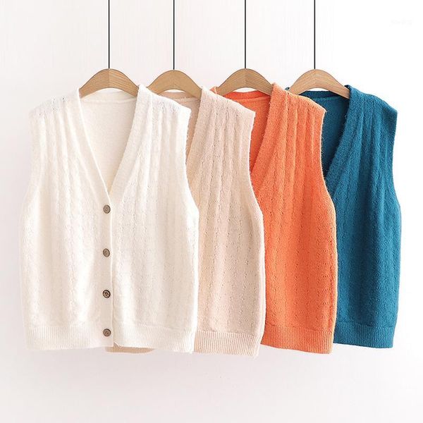 students knitted vest solid college style sleeveless sweaters 2020 autumn single-breasted v-neck sweater outerwear pullover 1, Black;white
students knitted vest solid college style sleeveless sweaters 2020 autumn single-breasted v-neck sweater outerwear pullover 1, Black;white
