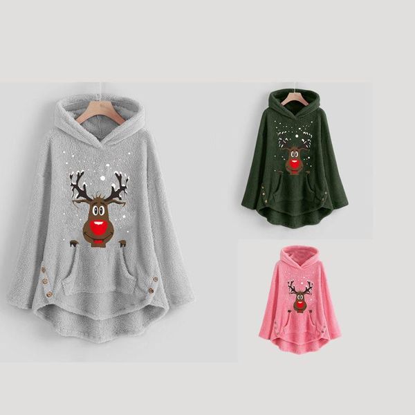 women's hoodies & sweatshirts winter women fleece solid color christmas embroidery plus size warm pullover long sleeve pocket plush hoo, Black
women's hoodies & sweatshirts winter women fleece solid color christmas embroidery plus size warm pullover long sleeve pocket plush hoo, Black