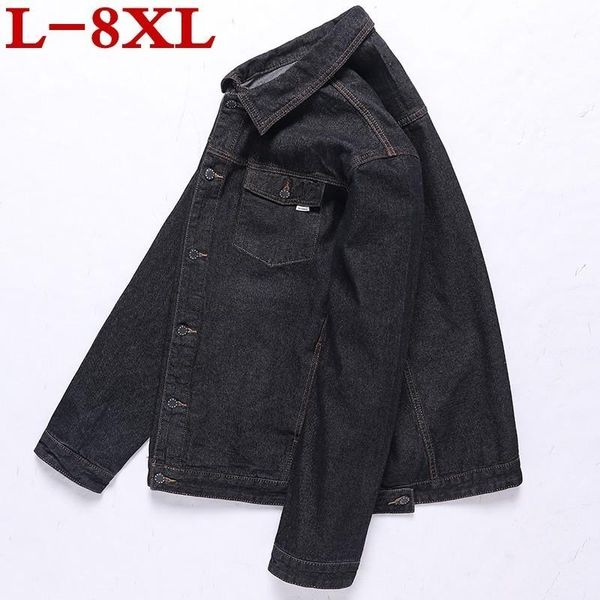 new solid casual slim mens denim jacket plus size 8xl 7xl 6xl 5xl bomber jacket men cowboy men's jean jacke, Black;brown
new solid casual slim mens denim jacket plus size 8xl 7xl 6xl 5xl bomber jacket men cowboy men's jean jacke, Black;brown
