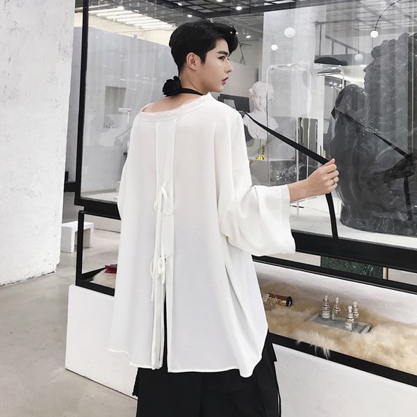 2021 summer new style back with design seven-point shirt in pure wide version of men t-shirt 29c6, Black
2021 summer new style back with design seven-point shirt in pure wide version of men t-shirt 29c6, Black