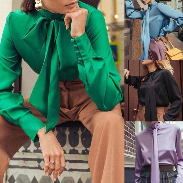 office lady long sleeve turtle neck ribbon pullover shirt buttons cuff blouse solid 2020 long sleeve women shirts clothes1, White
office lady long sleeve turtle neck ribbon pullover shirt buttons cuff blouse solid 2020 long sleeve women shirts clothes1, White