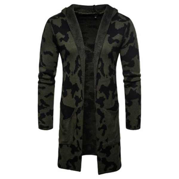 mens camouflage wool blends coats fashion trend cardigan lapel knitting sweaters coats clothing male winter casual slim hooded outerwear, Black
mens camouflage wool blends coats fashion trend cardigan lapel knitting sweaters coats clothing male winter casual slim hooded outerwear, Black