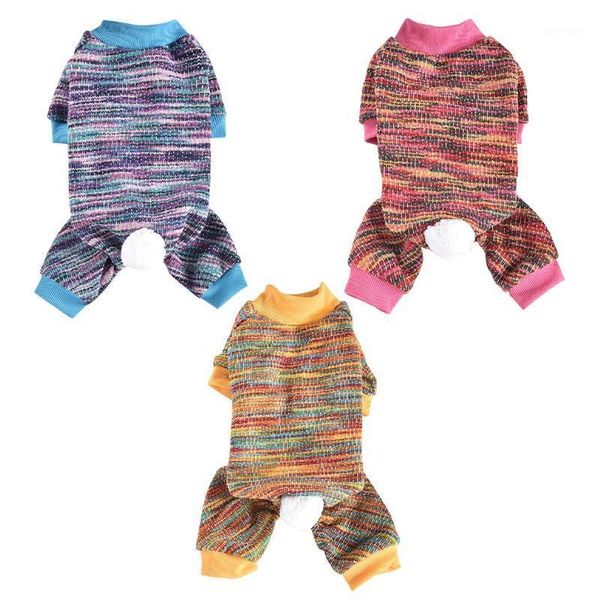 dog apparel winter clothes pajamas rainbow striped jumpsuit warm clothing four legs pet small teddy chihuahua outfits #1
dog apparel winter clothes pajamas rainbow striped jumpsuit warm clothing four legs pet small teddy chihuahua outfits #1