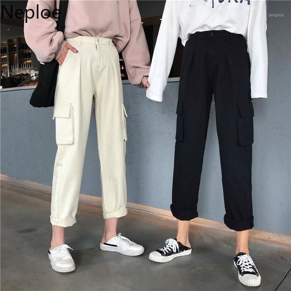 neploe jeans women cargo pants korean high waisted ankle trousers 2020 new causal bf style demin straight pants femme 4d2291, Black;white
neploe jeans women cargo pants korean high waisted ankle trousers 2020 new causal bf style demin straight pants femme 4d2291, Black;white