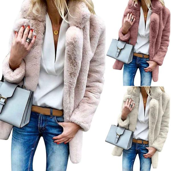 outerwear warm party soft solid fluffy long sleeve faux fur teddy bear casual daily women winter coat lapel neck, Black
outerwear warm party soft solid fluffy long sleeve faux fur teddy bear casual daily women winter coat lapel neck, Black
