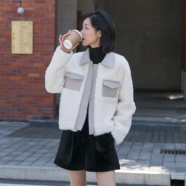 women's fur & faux winter fashion 2021 contracted jacket women turn-down collar single breasted casual warm comfortable teddy coat y4, Black
women's fur & faux winter fashion 2021 contracted jacket women turn-down collar single breasted casual warm comfortable teddy coat y4, Black