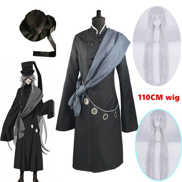 anime costumes black butler kuroshitsuji undertaker cosplay costume halloween party costumes custom made full set hat chain and wig sets
anime costumes black butler kuroshitsuji undertaker cosplay costume halloween party costumes custom made full set hat chain and wig sets