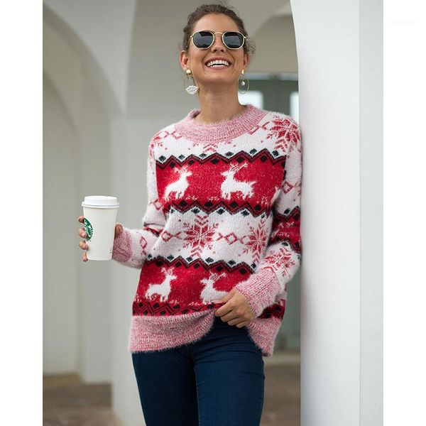 harajuku pullover women christmas sweater o-neck casual long sleeve ladies autumn winter womens jumper soft clothes sj442v1, White;black
harajuku pullover women christmas sweater o-neck casual long sleeve ladies autumn winter womens jumper soft clothes sj442v1, White;black