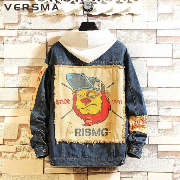 men's jackets versma korean oversized vintage jacket windbreaker denim shirt men ripped cropped back print coat drop1, Black;brown
men's jackets versma korean oversized vintage jacket windbreaker denim shirt men ripped cropped back print coat drop1, Black;brown