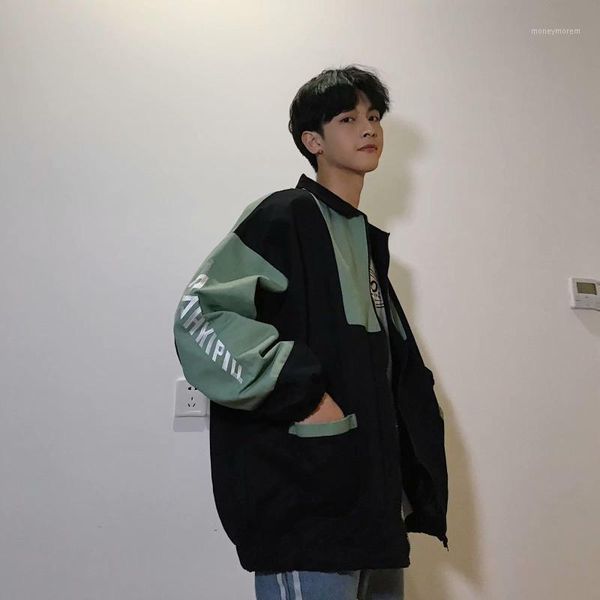 men's jackets men cargo coat spring autumn cool patchwork boyfriend style loose zipper up oversized hip jacket baseball1, Black;brown
men's jackets men cargo coat spring autumn cool patchwork boyfriend style loose zipper up oversized hip jacket baseball1, Black;brown