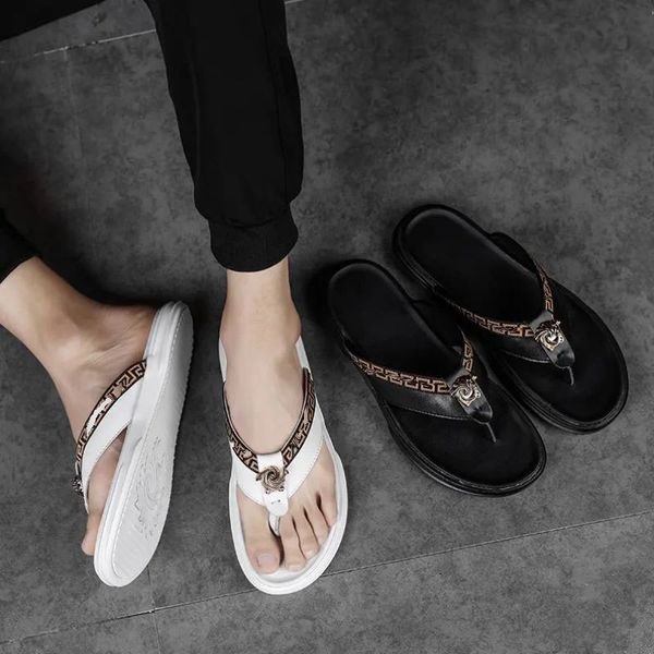 summer mens herringbone slippers non slip beach pu leather flat bottom casual personality comfortable and versatile classic british style hm, Black
summer mens herringbone slippers non slip beach pu leather flat bottom casual personality comfortable and versatile classic british style hm, Black