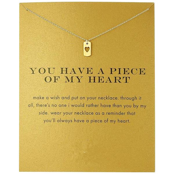 love heart choker necklaces gold silver with wishing card pendant necklace for womens fashion jewelry you have a piece of my heart
love heart choker necklaces gold silver with wishing card pendant necklace for womens fashion jewelry you have a piece of my heart