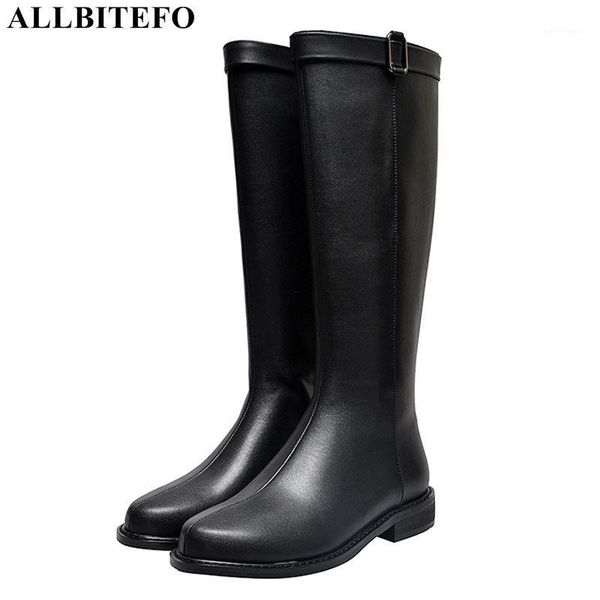 allbitefo pu+genuine leather comfortable women knee high boots autumn winter fashion women boots low heel riding1, Black
allbitefo pu+genuine leather comfortable women knee high boots autumn winter fashion women boots low heel riding1, Black