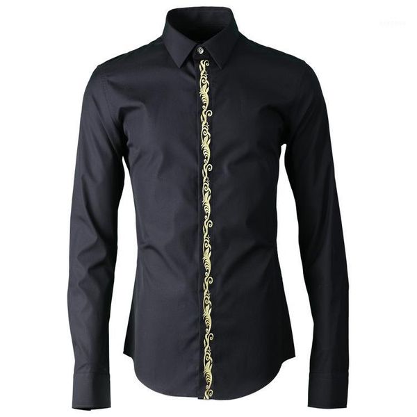 slim sleeve cotton dress minglu shirt placket 100% fashion royal pattern mens men shirt long with embroidered fit man1 hsdoe
slim sleeve cotton dress minglu shirt placket 100% fashion royal pattern mens men shirt long with embroidered fit man1 hsdoe