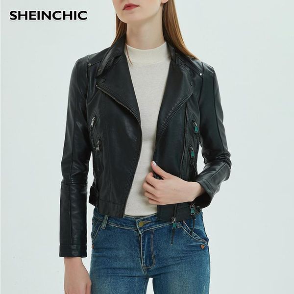 autumn 2020 women jacket pu leather long sleeve motorcycle biker jacket outerwear female soft leather zippers designer, Black
autumn 2020 women jacket pu leather long sleeve motorcycle biker jacket outerwear female soft leather zippers designer, Black