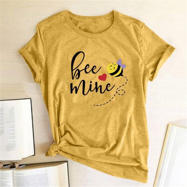 bee mine printed for ladies t shirt women round neck short sleeved lovely summer cute t-shirt vetement femme 2020 women clothes, White
bee mine printed for ladies t shirt women round neck short sleeved lovely summer cute t-shirt vetement femme 2020 women clothes, White
