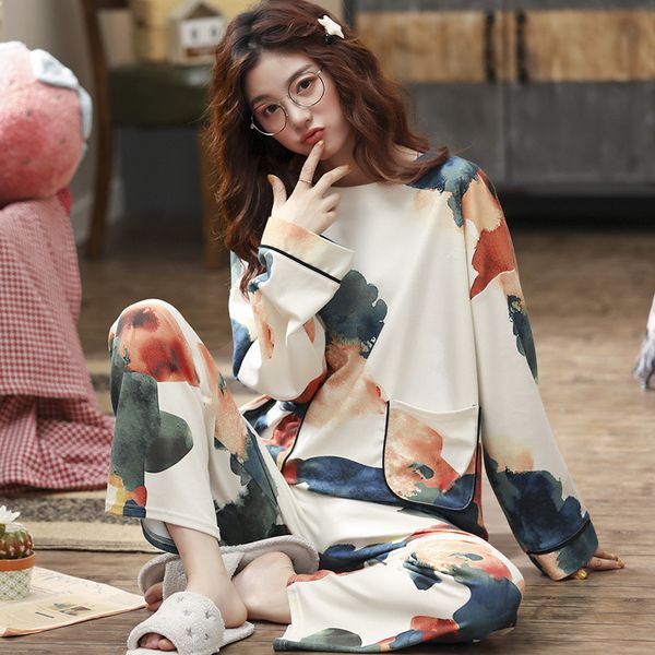 2021 halosweet plus size 100kg women's cotton pyjamas sleepwear sleeve long female winter home wear pants at night suit klkf, Black;red
2021 halosweet plus size 100kg women's cotton pyjamas sleepwear sleeve long female winter home wear pants at night suit klkf, Black;red