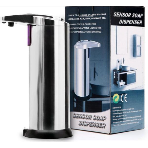 storage bottles & jars 1 pcs automatic sensor soap dispenser hand sanitizer stainless steel infrared induction
storage bottles & jars 1 pcs automatic sensor soap dispenser hand sanitizer stainless steel infrared induction