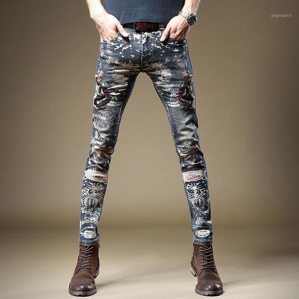 men jeans fashion embroidered printed stretch denim trousers streetwear cotton blue straight slim fit pants1
men jeans fashion embroidered printed stretch denim trousers streetwear cotton blue straight slim fit pants1