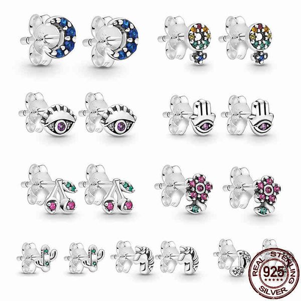 100% real 925 sterling silver 9 styles unicorn color zircon earrings are suitable as birthday gifts for girls fashion jewelry, Golden
100% real 925 sterling silver 9 styles unicorn color zircon earrings are suitable as birthday gifts for girls fashion jewelry, Golden