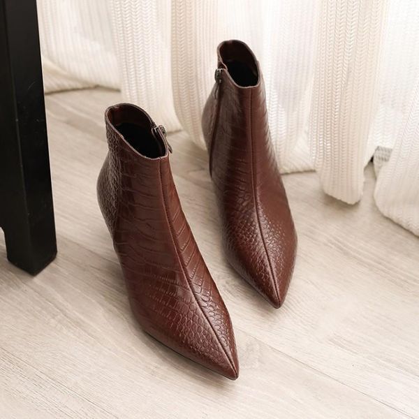 mljuese 2020 women ankle boots patent leather zippers brown color high heels boots autumn spring ankle party dress1, Black
mljuese 2020 women ankle boots patent leather zippers brown color high heels boots autumn spring ankle party dress1, Black