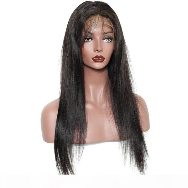 straight human hair wig 4x4 in closure glueless long straight virgin brazilian lacefront human hair lace wigs preplucked bleached knots, Black;brown 
straight human hair wig 4x4 in closure glueless long straight virgin brazilian lacefront human hair lace wigs preplucked bleached knots, Black;brown