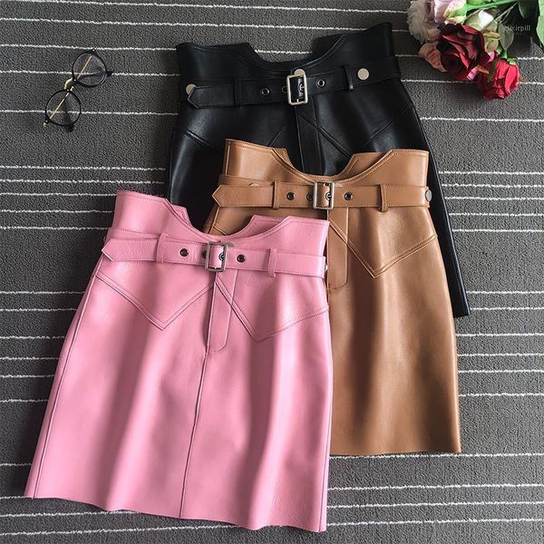 2020 new pink sheepskin skirt womens high waist package hip skirt belt mini womens leather short1, Black
2020 new pink sheepskin skirt womens high waist package hip skirt belt mini womens leather short1, Black