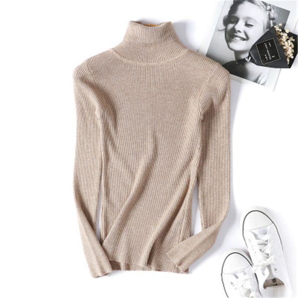 high female turtleneck jumper 2019 winter sweaters thin sweater femme, White;black
high female turtleneck jumper 2019 winter sweaters thin sweater femme, White;black
