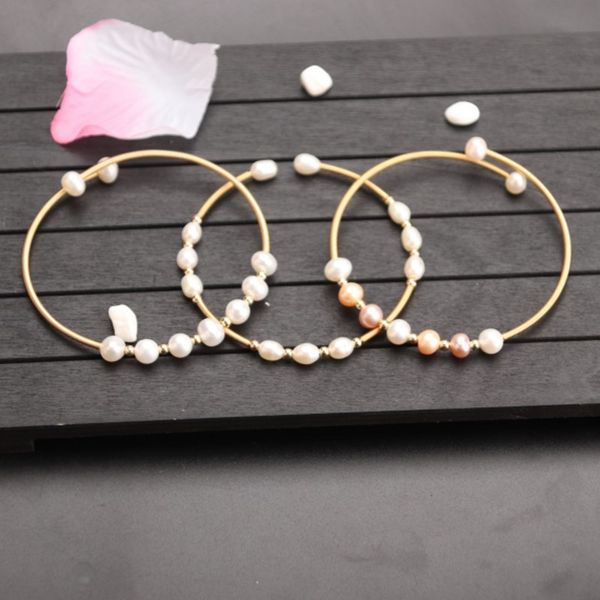 women's versatile fits all pearl bracelet hand decoration, Silver