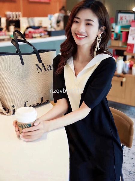 casual dresses summer masfield ms home color matching shirt collar v-neck polo pullover breathable short sleeve knitted dress, Black;gray
casual dresses summer masfield ms home color matching shirt collar v-neck polo pullover breathable short sleeve knitted dress, Black;gray