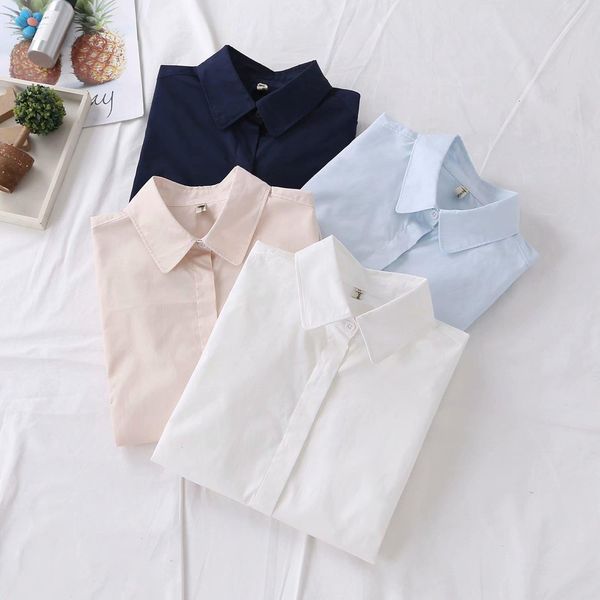 autumn new slim office blouse women long sleeve cotton casual female work wear white office shirts
autumn new slim office blouse women long sleeve cotton casual female work wear white office shirts