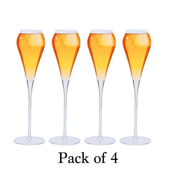 4pcs 270ml champagne flute glasses shape cocktail glasses elegant designed wine prosecco glass set of 4 jllyit
4pcs 270ml champagne flute glasses shape cocktail glasses elegant designed wine prosecco glass set of 4 jllyit