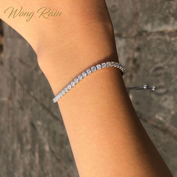 wong rain 100% 925 sterling silver created moissanite gemstone bangle charm wedding engagement bracelet fine jewelry wholesale q1201, Black
wong rain 100% 925 sterling silver created moissanite gemstone bangle charm wedding engagement bracelet fine jewelry wholesale q1201, Black