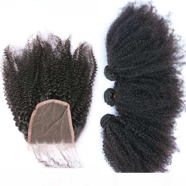 afro kinky curly 4*4 lace closure part with 3bundles kinky curly malaysian human hair weaves with closure afro curly 4pcs lot, Black
afro kinky curly 4*4 lace closure part with 3bundles kinky curly malaysian human hair weaves with closure afro curly 4pcs lot, Black