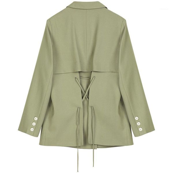 z-zoux women blazer double breasted long sleeve ladies blazer coat cross bandage women's suit jacket loose casual suit coat 20201, White;black
z-zoux women blazer double breasted long sleeve ladies blazer coat cross bandage women's suit jacket loose casual suit coat 20201, White;black