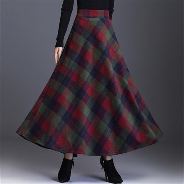 woolen warm plus size 3xl plaid skirts 2020 winter women england style pockets midi pleated a line tartan skirts s9216, Black
woolen warm plus size 3xl plaid skirts 2020 winter women england style pockets midi pleated a line tartan skirts s9216, Black