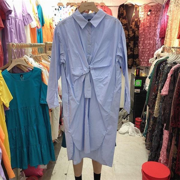 2020 spring and autumn new solid simple pleated design loose full shirt dress midi women dress1, Black;gray
2020 spring and autumn new solid simple pleated design loose full shirt dress midi women dress1, Black;gray