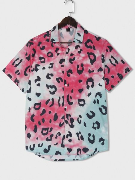 romwe guys tie dye leopard print shirt v4sc#, White;black
romwe guys tie dye leopard print shirt v4sc#, White;black