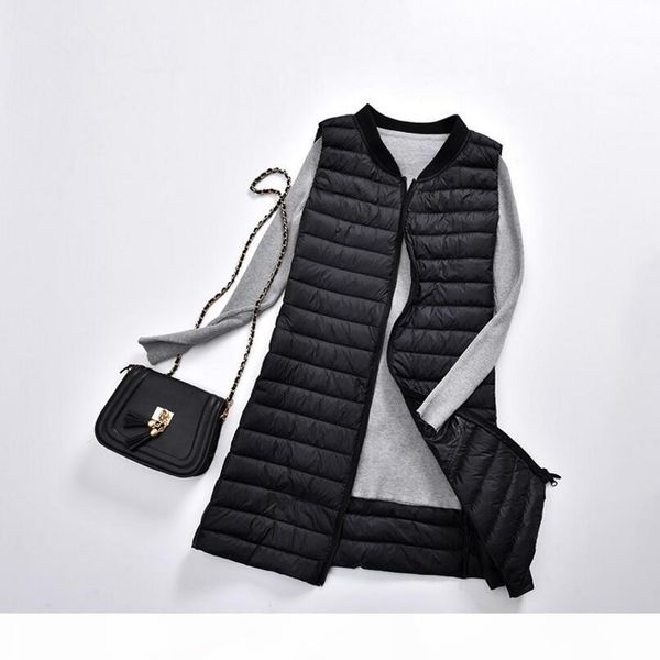 2019 winter 90% ultra light down vest women sleeveless lightweight long waistcoat warm fashion female slim fit vest size m-3xl, Black
2019 winter 90% ultra light down vest women sleeveless lightweight long waistcoat warm fashion female slim fit vest size m-3xl, Black