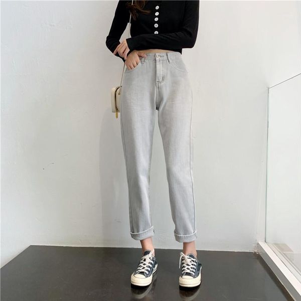 autumn jeans for women cotton khaki high waist harem mom jeans spring new grey women straight denim pants1, Blue
autumn jeans for women cotton khaki high waist harem mom jeans spring new grey women straight denim pants1, Blue