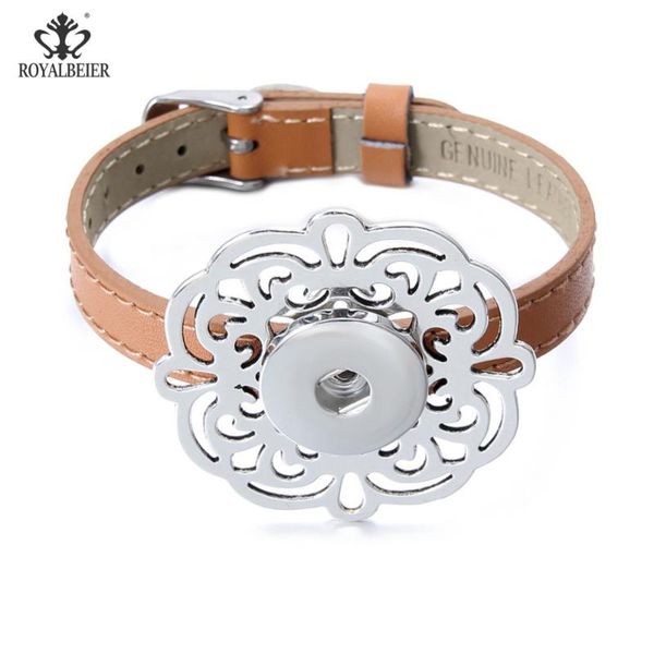 charm bracelets genuine leather fashion four colors bracelet diy with flower button snap jewelry for women sz0521, Golden;silver
charm bracelets genuine leather fashion four colors bracelet diy with flower button snap jewelry for women sz0521, Golden;silver