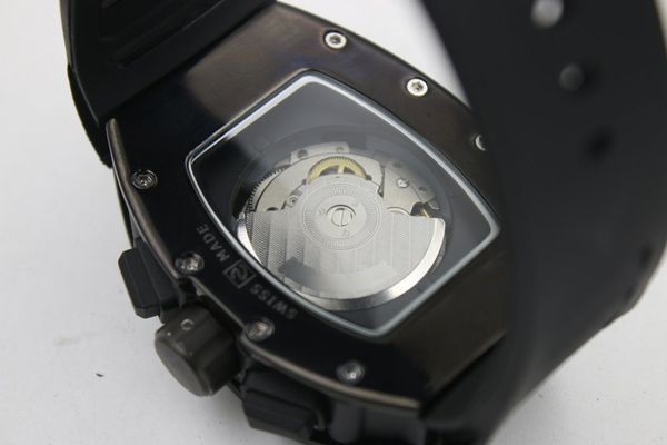 high-end2020man 011 watch rubber black case 43mm black strap automatic machinery six-pointer function watch, Slivery;brown
high-end2020man 011 watch rubber black case 43mm black strap automatic machinery six-pointer function watch, Slivery;brown