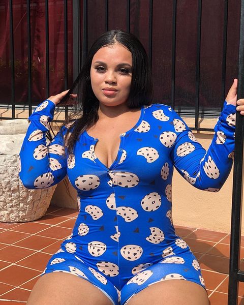 xl-5xl plus size women nightwear clothing jumpsuits home bodysuit pajama long sleeve onesies fashion pattern printed large size zh1f, Black;white
xl-5xl plus size women nightwear clothing jumpsuits home bodysuit pajama long sleeve onesies fashion pattern printed large size zh1f, Black;white