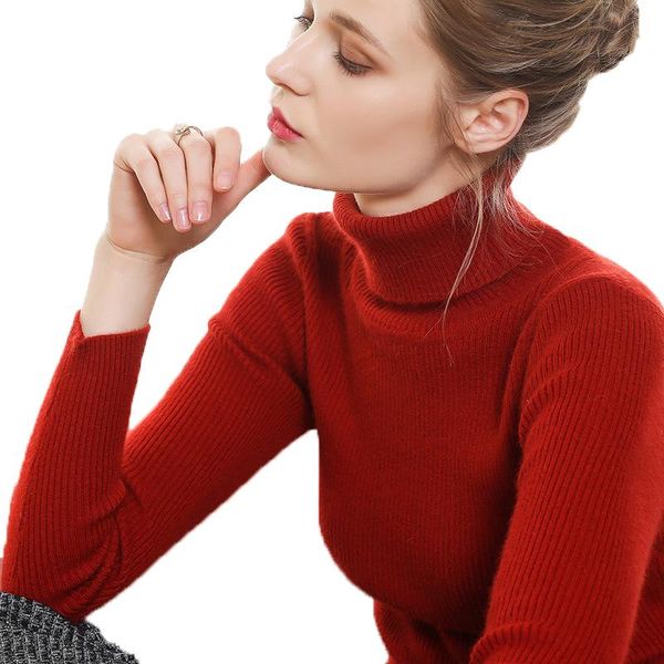 slim turtleneck knitwear for women oversize korean sweater wool jersey cashmere solid color pull femme hiver chandails damskie, White;black
slim turtleneck knitwear for women oversize korean sweater wool jersey cashmere solid color pull femme hiver chandails damskie, White;black